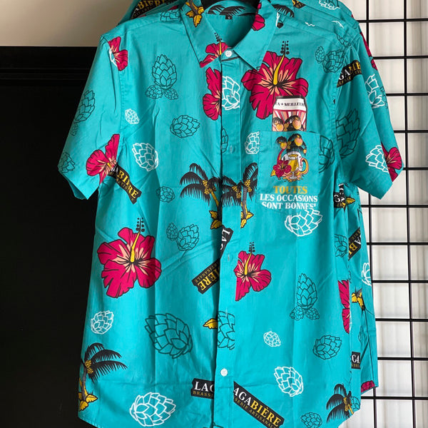 Turquoise Hawaiian Shirt