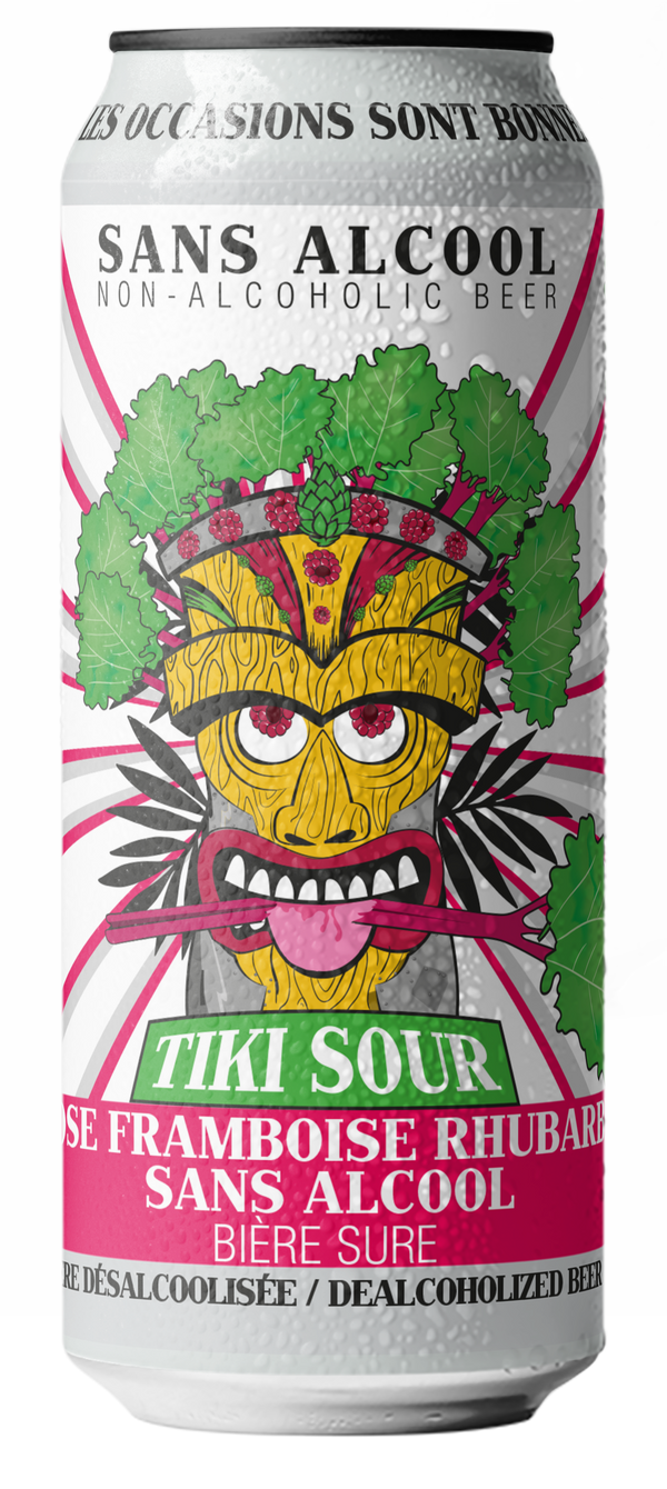 Tiki Gose Framboise Rhubarbe SANS ALCOOL 12x473ml