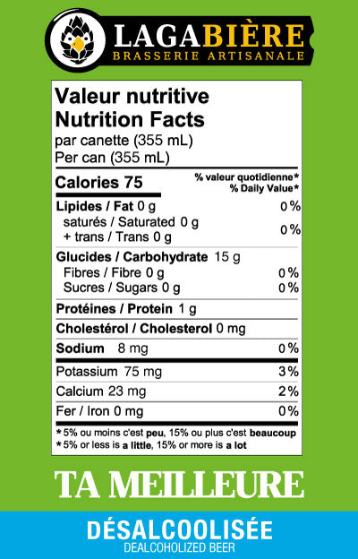 Ta Meilleure sans alcool en caisse de 6x 355mL