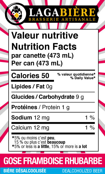 Tiki Gose Framboise Rhubarbe SANS ALCOOL 12x473ml