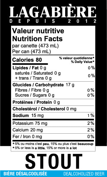 Stout Sans Alcool - 12x473ML